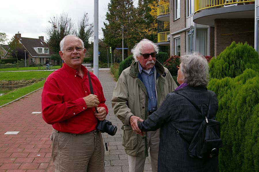 25 jarig bestaan van het Pieter Janszoon Saenredam Project - Lucien den Arend, Wim Smits en Netty van Rotterdam..