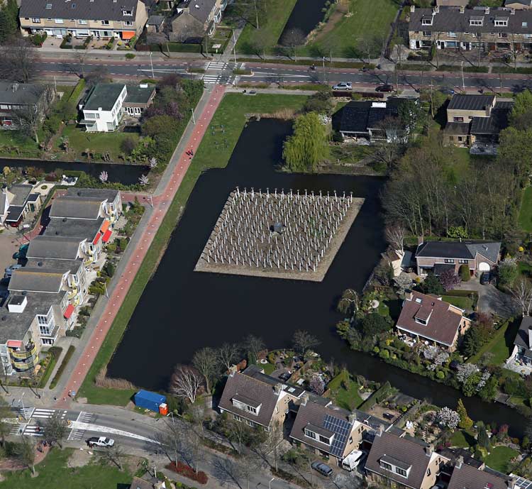 Een conceptueel Land Art project in Barendrecht, Nederland