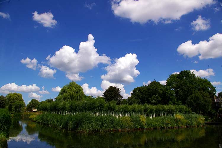 Een conceptueel land Art project in Barendrecht, Nederland